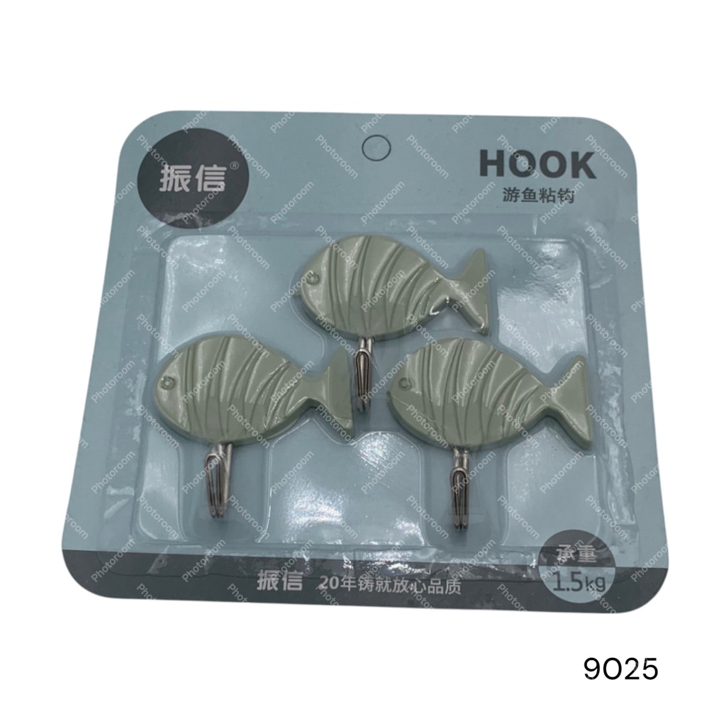 GANCHO PARED PESCADO 3 UND