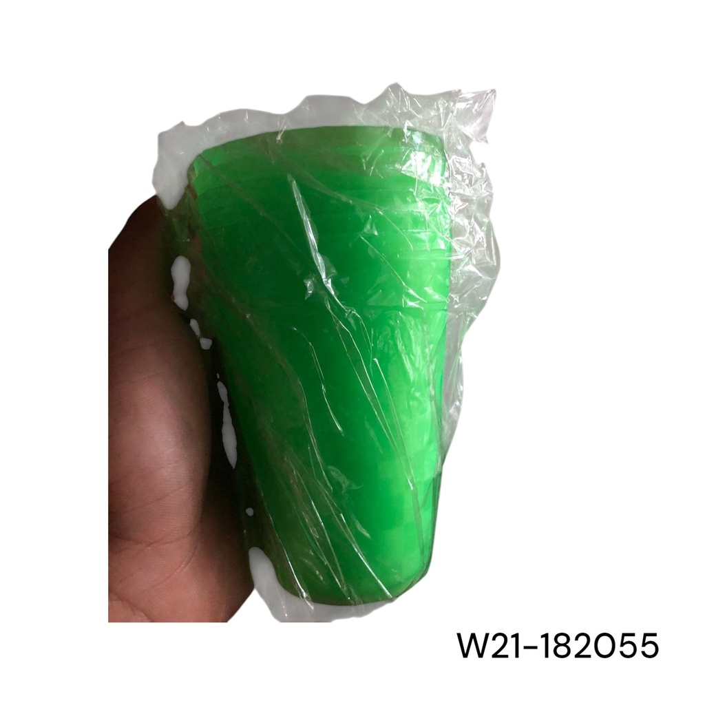 VASO PLASTICIS SET 6UD.  10OZ.  3 COLORES 10OZ