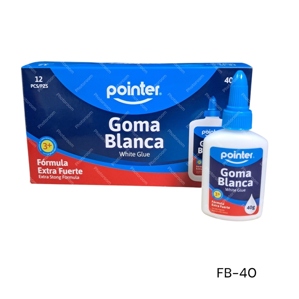 GOMA BLANCA ESCOLAR 40G 12UNID