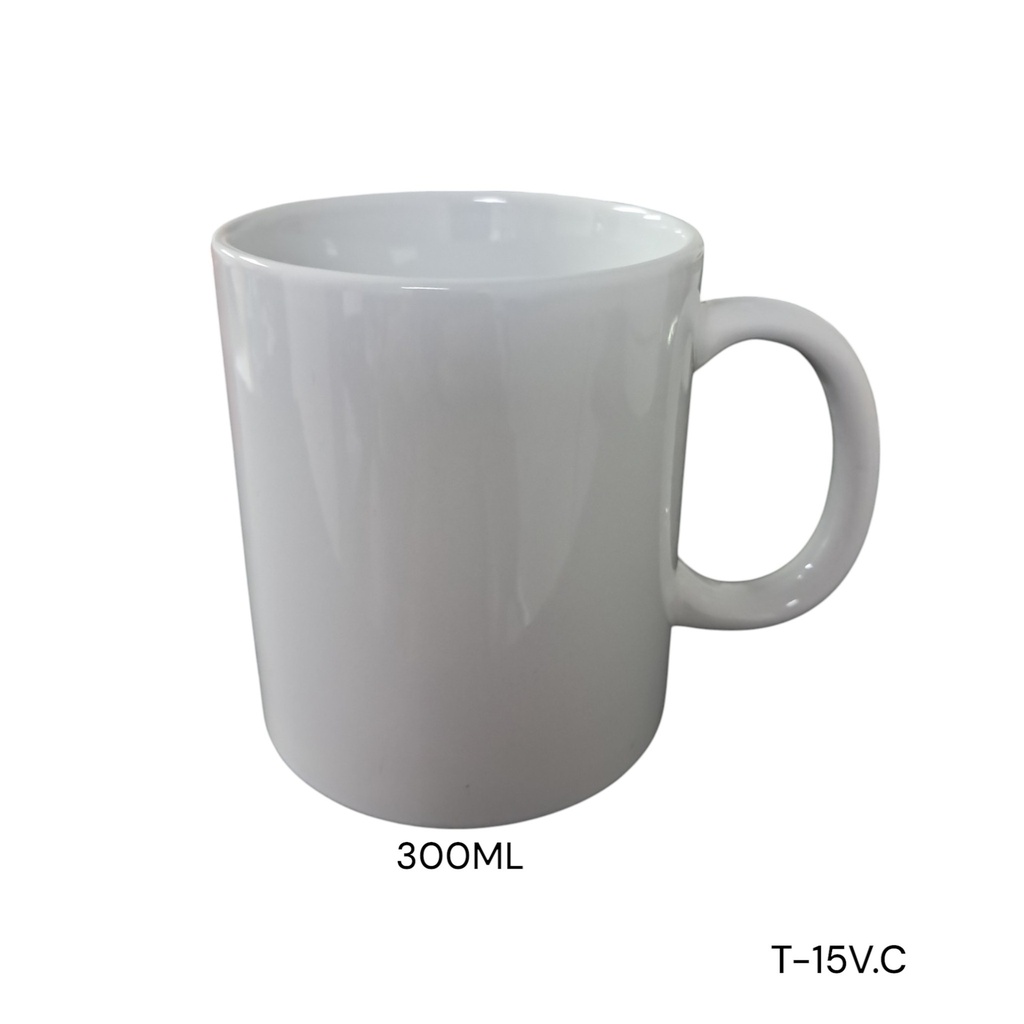 TAZA PORCELANA 300ML BLANCA