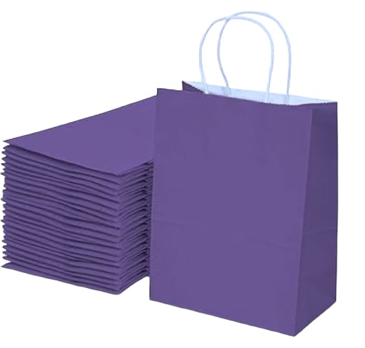 BOLSA CRAFT27X22X11CM MORADO  PQT.12UD.   CXB-480 UD.