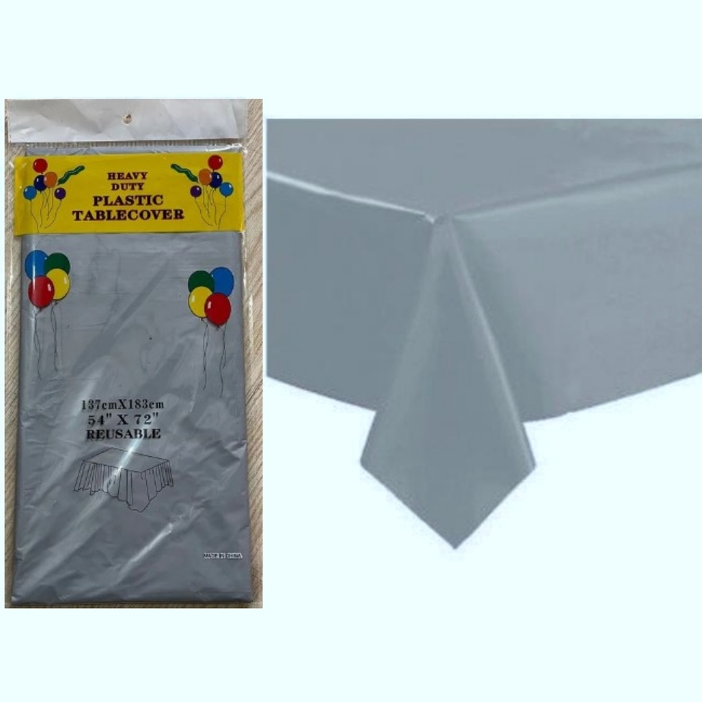 MANTEL 137X183CM 12PZ PLATEADO CXB-120 UD.