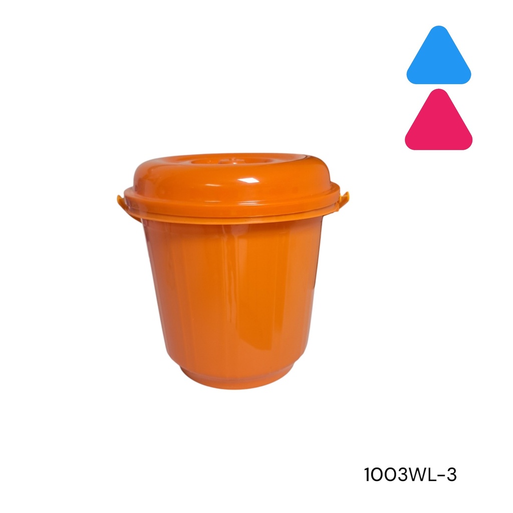 CUBETA MULTIUSO CON TAPA 3 LITROS