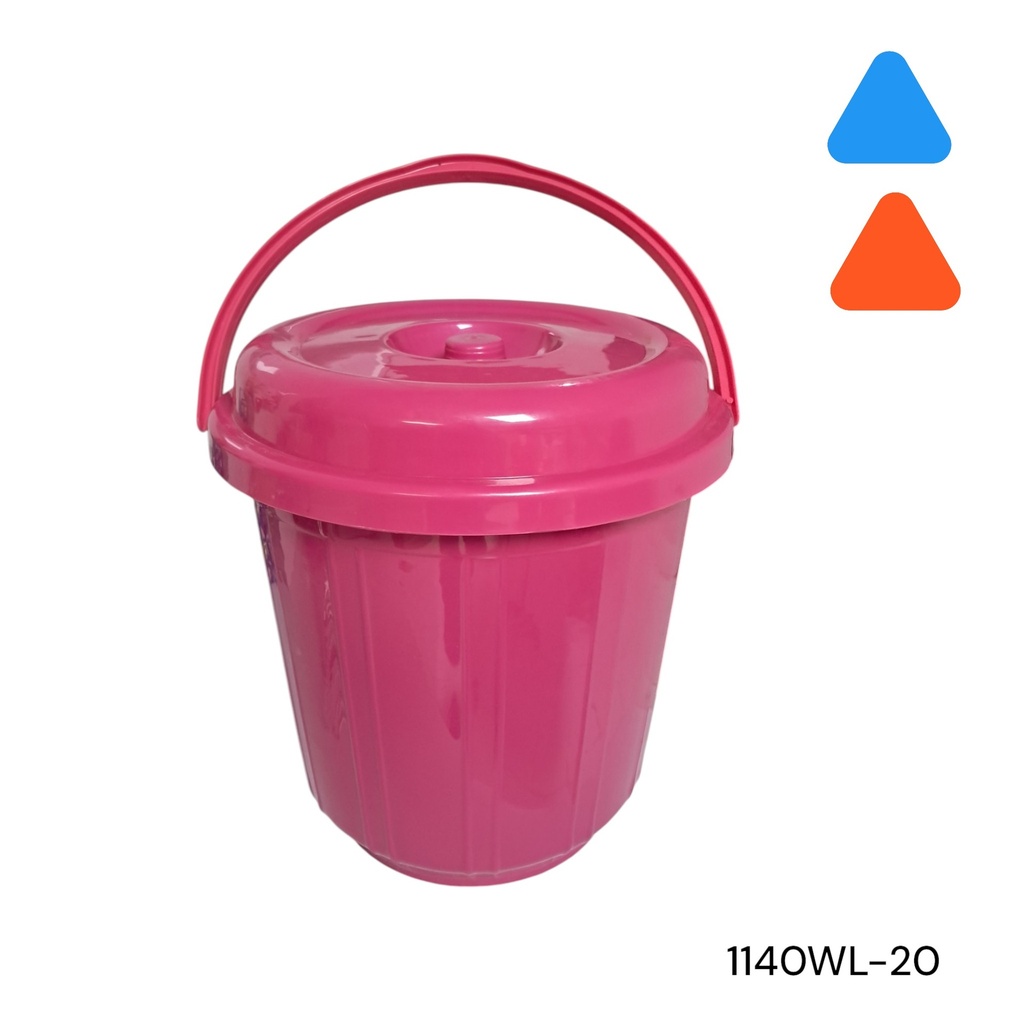 CUBO MULTIUSO CON TAPA 20 LITROS