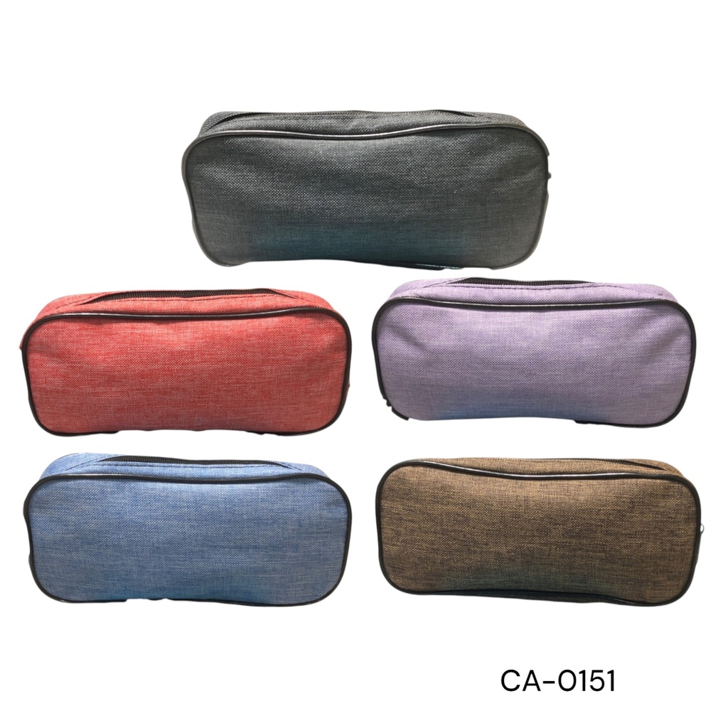 CARTUCHERA TELA CREMA SIMPLE