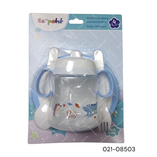 [021-08503] BEBE SET PARA COMIDA  3PZS LEPE