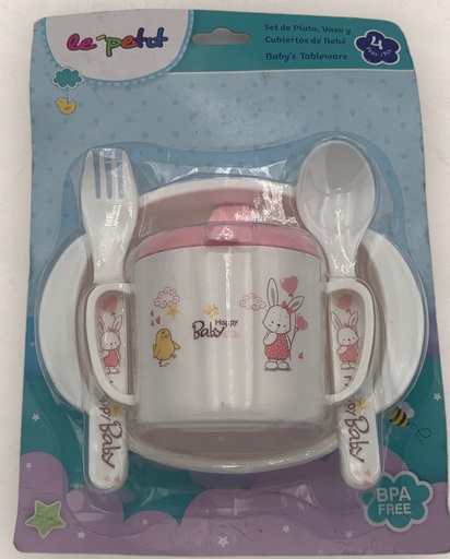 [021-08507] SET PARA COMIDA PARA BEBE 3PZS LEPETIT