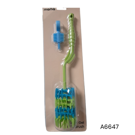 [A6647] CEPILLO BEBE MAMADERA SILICON 2PZ