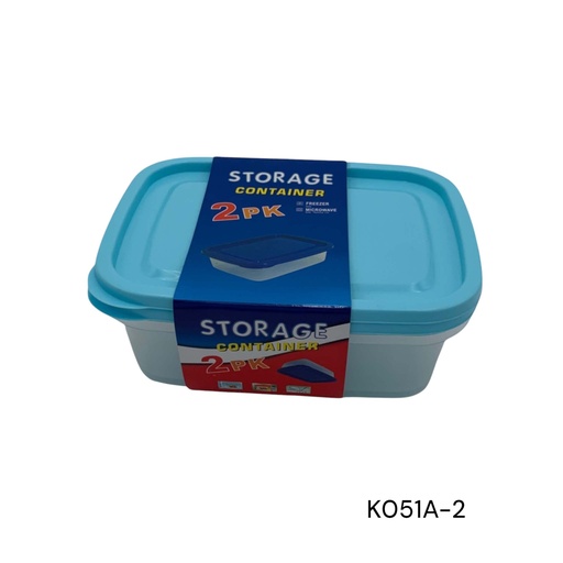 [K051A-2] ENVASE COMIDA CON CUBIERTOS X2 19X15X6CM