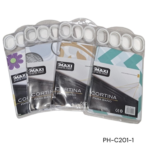 [PH-C201-1] CORTINA BANO 4 DISENOS