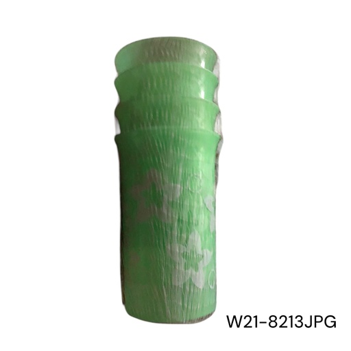[W21-8213JPG] VASO PLASTICO DE FLOR X4-COLORES