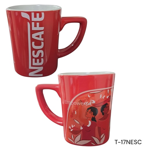 [T-17NESC] TAZA PORCELANA 250ML NESC ROJO