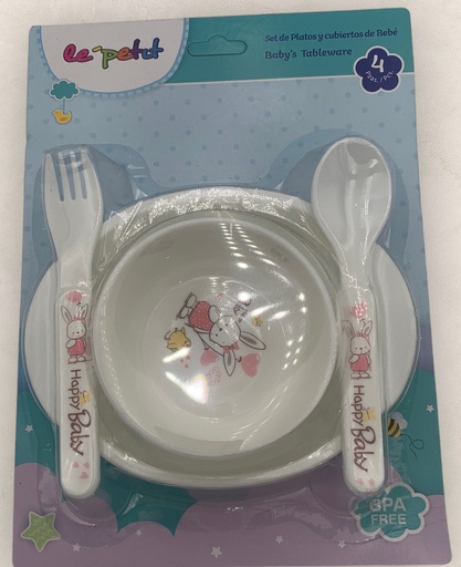 [021-08506] BEBE  PLATO LEPETIT 4 PZAS