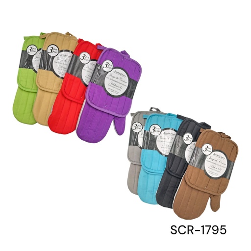 [SCR-1795] GUANTES PARA COCINA 8 COLORES 2 PZS