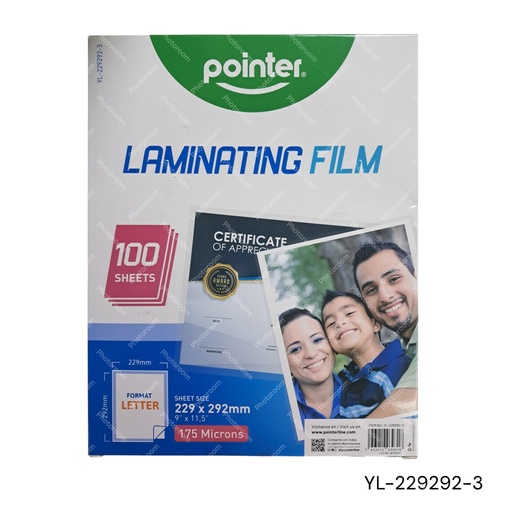 [YL-229292-3] LAMINAS PARA PLASTIFICAR 9X11.5PLGS  CXC -5UD.