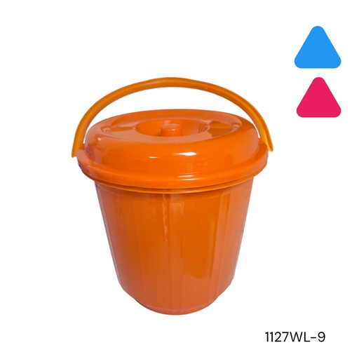 [1127WL-9LTR] CUBETA MULTIUSO CON TAPA 9LITROS