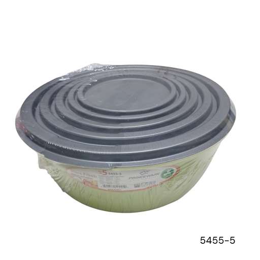 [5455-5PK] ENVASE SET 5PCS PRINCEWARE