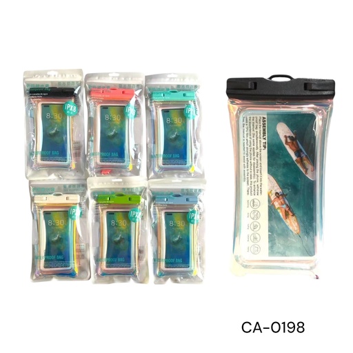 [CA-0198] ESTUCHE CEL.CONTRA AGUA GDE  CXB-360 UD.