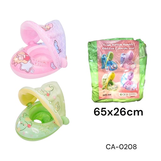 [CA-0208] FLOTADOR NIÑO C/TAPA 65X26CM   CXB-80 UD.