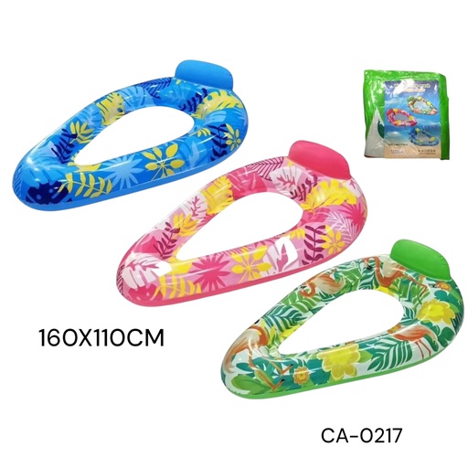 [CA-0217] FLOTADOR C/MALLA 160X110CM   CXB-50 UD.