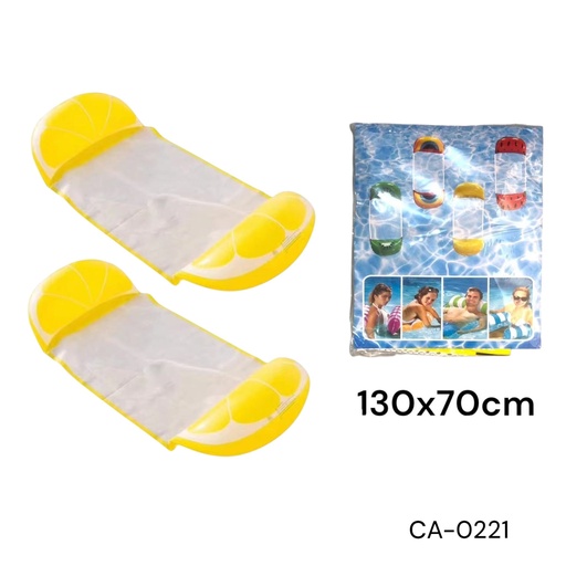 [CA-0221] FLOTADOR C/MALLA 130X70CM